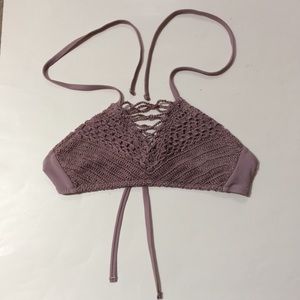 Ika-kul Crochet Halter Bikini Top